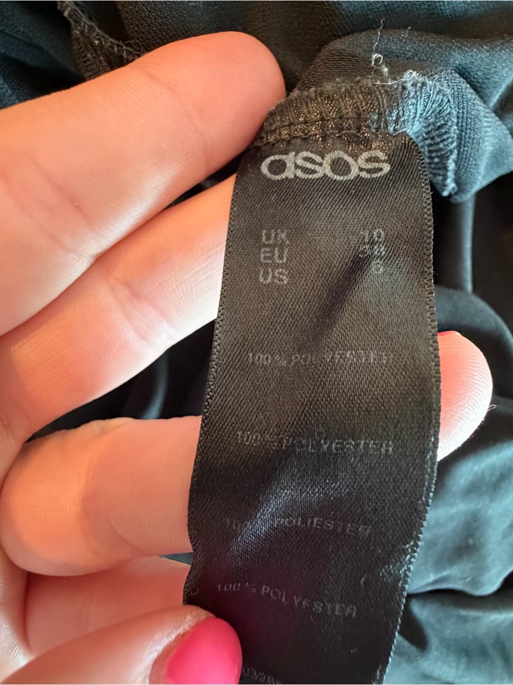 ASOS Black Draped Open Back Maxi Dress - Picture 11 of 11